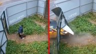 Taksi probio ogradu dvorišta, žena nije svesna koliko je sreće imala