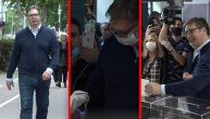 Vučić izašao na biralište: Predsednik Srbije stigao na glasanje