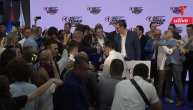 Ovako se slavilo u štabu SNS-a nakon obraćanja Vučića