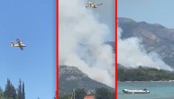 Veliki vatra i gust dim na Pelješcu, kanaderima gase požar