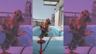 Seksi Teodora Džehverović podigla temperaturu komšijama seksi plesom u bazenu na terasi
