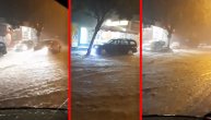 Reke teku ulicama, sve je poplavljeno, zaustavljen saobraćaj... Jaka kiša sručila se na Niš