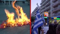Grci svoj gnev zbog Aja Sofije i Erdogana izneli na ulice: Palili turske zastave