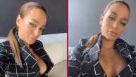 Edita Aradinović u otkopčanom sakou bez brusa pokazala previše