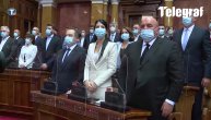 Himna Republike Srbije na početku konstitutivne sednice parlamenta