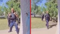 Policajca iz zasede zaskočio skakavac: Gromada od straha izvela potez Brus Lija