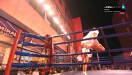 Spektakularan ulazak Veljka Ražnatovića u ring pre meča: Goreo je Novi Beograd