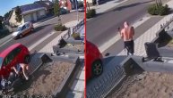 Urlao na sav glas: Motorista pao na ogradu od kovanog gvožđa ali izbegao sigurnu smrt