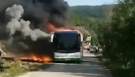 Gori autobus kod Vranja