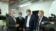 Vučić u obilasku radova novog Kliničkog centra Srbije