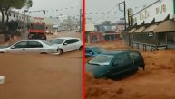 Obrušilo se stravično nevreme na Krit: Građani u panici, poplavljene ulice, automobili, kuće...