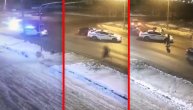 Da nije bilo hrabrog saobraćajca dvoje ljudi bi bilo pokošeno na zaleđenoj ulici