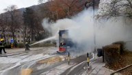Autobus gradskog saobraćaja zapalio se na okretnici  u Niškoj Banji
