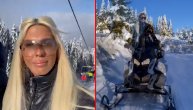 Jelena Karleuša sa ćerkicama uživa na Kopaoniku, pogledajte kako vozi motorne sanke