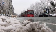 Beograd prekriven snežnim prekrivačem