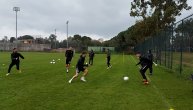 Trening Partizana po strahovitom pljusku u Antaliji