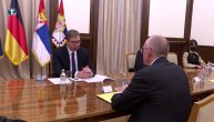 Vučić sa ambasadorom Nemačke Šibom
