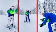 Romantika na skijama: Instruktor uhvatio učenicu pa zajedno zaplesali tango