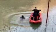 Ronioci u Limu izvukli auto kojim je Prijepoljac sleteo u reku, i dalje potraga za telom