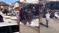 Čak šest policajaca jedva je savladalo jednog lopova: Ovako izgleda hapšenje u GTA stilu