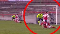 Diskutabilan penal za Zvezdu?! Da li je lopta udarila igrača Napretka u ruku ili rame?
