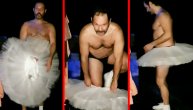 Urnebesan momenat iza scene: Kubura u boksericama oblači baletsku suknju, svi "plaču" od smeha