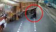 Nemarni motociklista izazvao sudar dva šlepera: Njemu nije falila ni dlaka s glave
