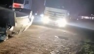 Saobraćajka nadomak Zlatibora: Šleper vuče auto koji se prevrnuo
