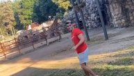 Bahatošću je sve razbesneo: Srpski tiktoker upao kod žirafe  u Zoo vrtu, hteo da se popne na nju
