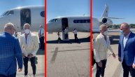 Izašao iz aviona u raskopčanoj košulji: Prvi snimak italijanskog milionera u Beogradu