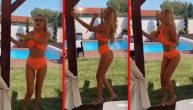 Sneža Borjan sredila dvorište, pa zavrckala u kupaćem pored bazena