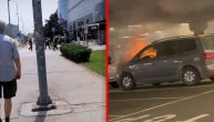 Požar u garaži TC Merkator: Zapalio se motor automobila