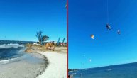 Čovek ladno leti na kajtu, preleće sa jedne plaže na drugu: Da li je on realan?