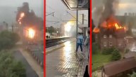 Grom udario u trafostanicu: Izbila stravična eksplozija, požar, pojedini delovi grada su bez struje