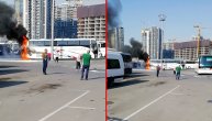 Zapalio se autobus Laste na glavnoj stanici u Beogradu
