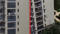 Vetar razneo ceo stakleni prozor sa stana i pao na trotoar: Sreća nije bilo prolaznika na ulici