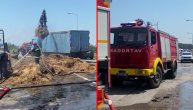Zapalio se kamion na Kovinskom mostu kod Smedereva: Gašenje u toku
