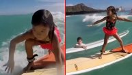 Ova devojčica kao da je rođena na daci za surf: Ima 7 godina i neverovatan talenat
