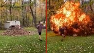 Hteo da zapali lišće pa napravio eksploziju, jedva je uspeo da pobegne: Mogao je da pogine