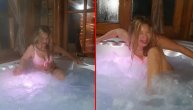 Vreli kadrovi Danice Maksimović u džakuziju: Glumica se polivala vodom, komentari pljušte
