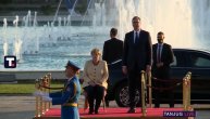 Crveni tepih i počasna Garda ispred Palate Srbija za kancelarku Angelu Merkel