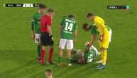 Dramatične scene na stadionu Partizana: Igrač Flore se srušio nasred terena, svi su se preplašili
