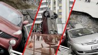 Automobili propali u rupetinu na asfaltu: Kranovima ih vadili, poznat uzrok pucanja podloge
