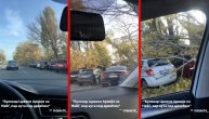 Uraganski vetar u Beogradu uništio automobile