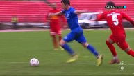 Opet šut po zemlji u sam ćošak gola Kragujevčana: Tumbasević posle duplog pasa za 2:0