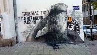 Ponovo uništen sporni mural Ratku Mladiću: Prosuta crna farba