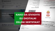 Uputstvo kako da popunite EU zeleni setifikat na eUpravi