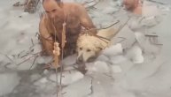 Herojski podvig španskih policajaca: Skinuli uniformu, ušli u zaleđeno jezero i spasili psa
