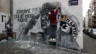 Grupa mladića uklonila farbu: Mural Ratka Mladića u Njegoševoj kratko bio prekrečen