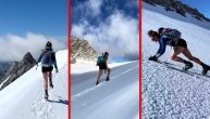 Ice, Ice, baby: Polugola planinarka u šortsu osvaja ledene vrhove
